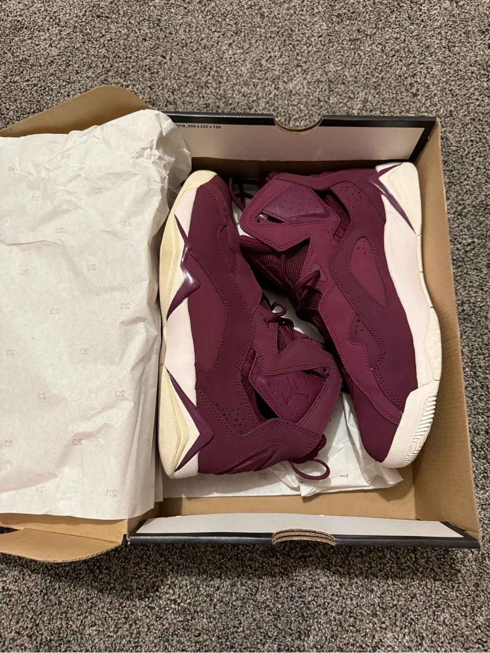 Jordan True Flight Bordeaux shoe